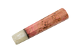 Le stylo Custom Wa-Handle n° 601 (142 mm, standard) de la marque Made in Turkey se caractérise par un corps cylindrique fabriqué à la main, orné d'un motif marbré rose et beige, d'une finition brillante et d'un capuchon de couleur claire, le tout présenté sur un fond blanc uni.