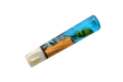 The Made in Turkey Custom Wa-Handle #629 (142mm, Standard) features a blue water-like resin section with a green fishing lure, a wooden segment resembling a custom knife handle, and a pearly white end, shown on a white background.