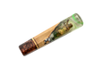 The Custom Wa-Handle #632 - 144mm (Standard) by Made in Turkey features brown wood grain, clear and greenish resin, and metallic accents—ideal inspiration for a unique custom knife handle or elegant olive wood handle design.