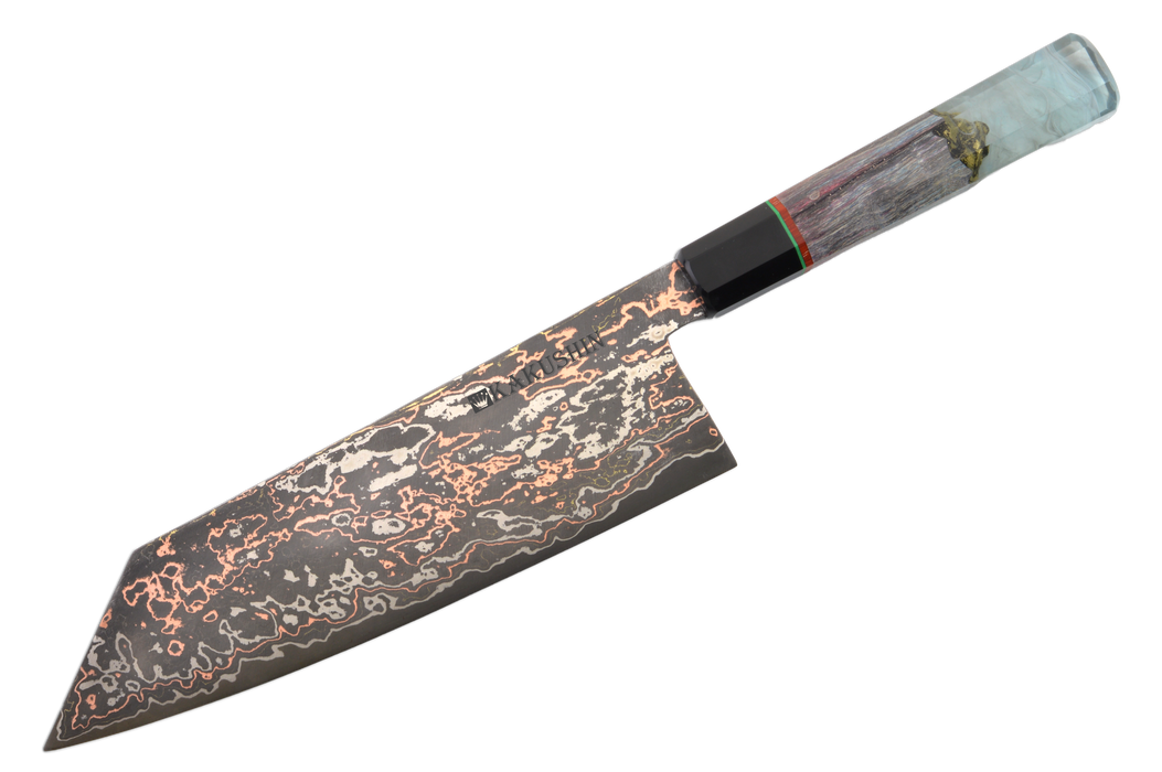 Black Damascus Xoay Custom 52100 Tall-Kiritsuke 210mm