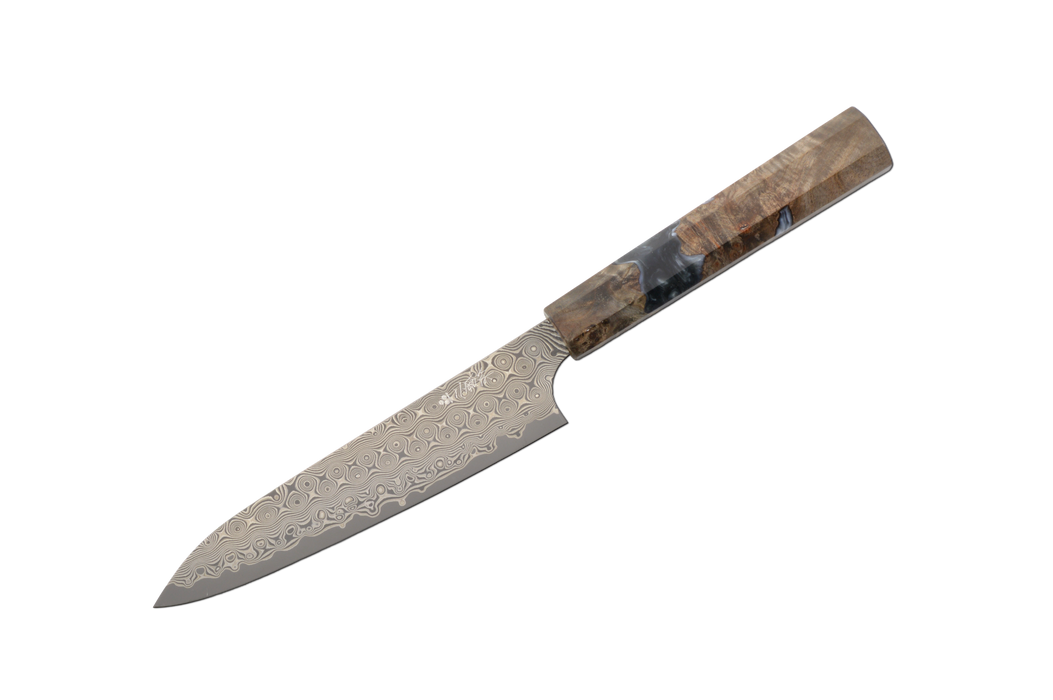 Nigara SG2 Anmon Damascus Stab Epoxy Petty 150mm