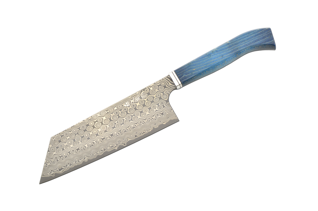 Nigara SG2 Anmon Damascus Western Blue Bunka 180mm
