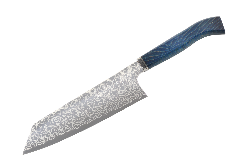 Ginga ATS-34 Nickel Damascus Western Wa- Bunka 170mm