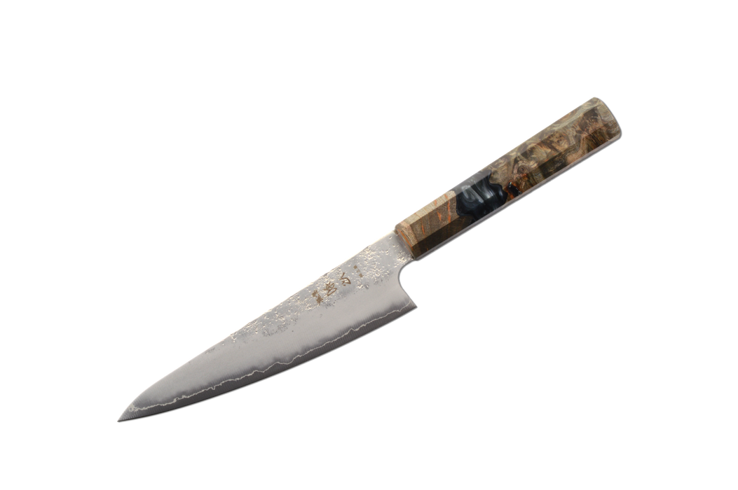 Ginrei Silver3 Nashiji Birch & Epoxy Ko-Santoku 150mm
