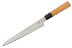 Hatsukokoro 1K6 Couteau à pain en teck et corne 240mm