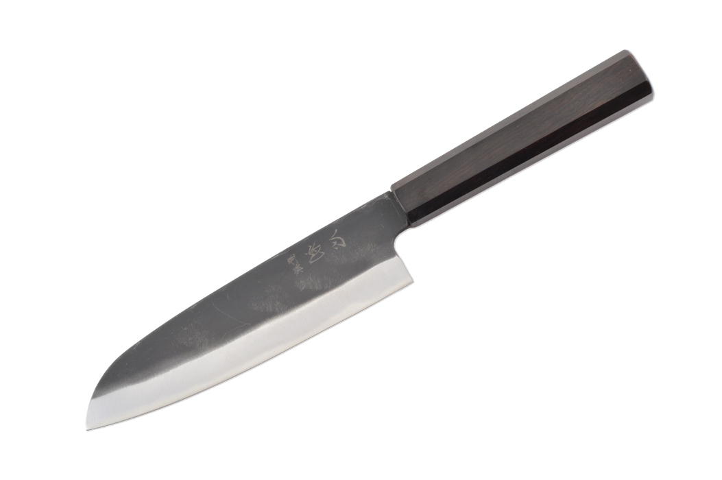 Hatsukokoro Blue 2 Ebony Kurouchi Santoku 180mm