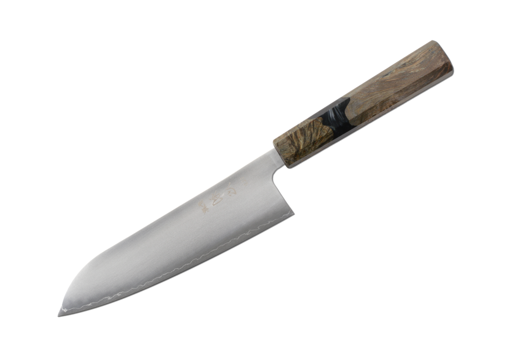 Hatsukokoro Hikari SLD Birch & Epoxy Santoku 170mm