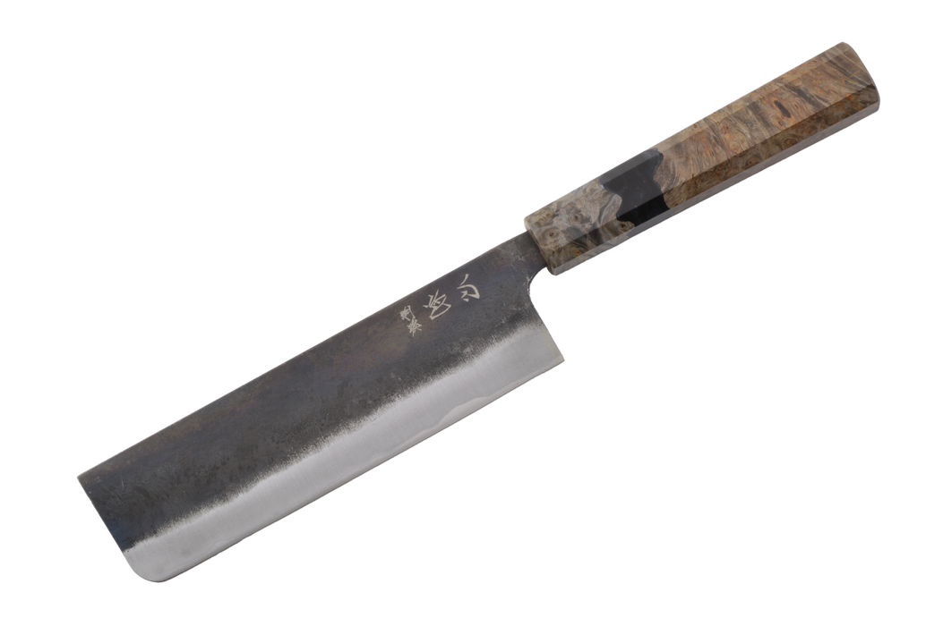 Hatsukokoro Kurogane Birch & Epoxy Nakiri 165mm