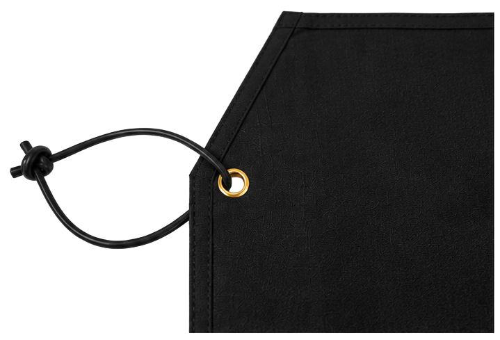 Hatsukokoro Black Waxed Canvas Knife Roll (5 Slots)