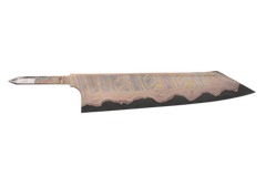 Irodori Ao2 Kurozome Rainbow Damascus Kiritsuke 240mm (Blade Only)