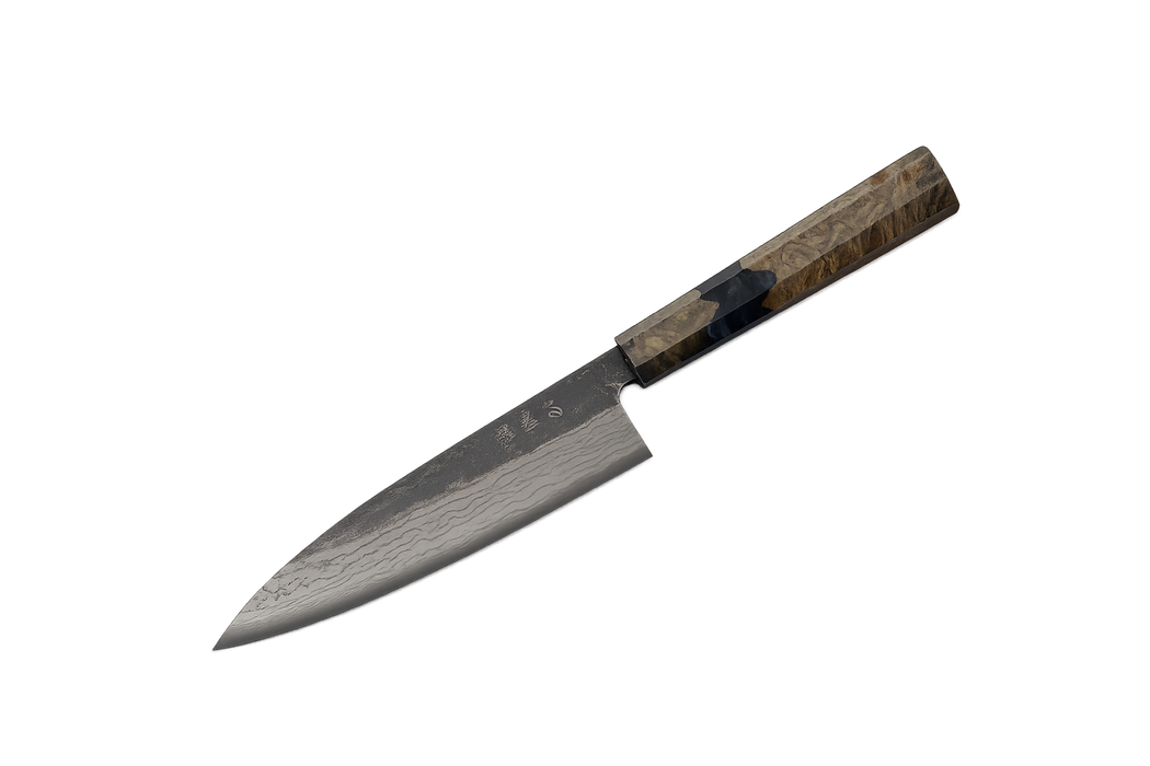 Kumokage AO2 Damascus Epoxy Birch Petty 150mm