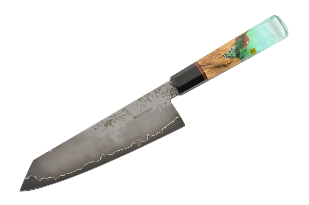 Le pont Champlain Custom Mushroom Tsuchime W2 Bunka 190mm