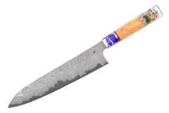 MONΛRK x Hatsukokoro XEOS Shinogi Custom Floral Damascus Gyuto 240mm
