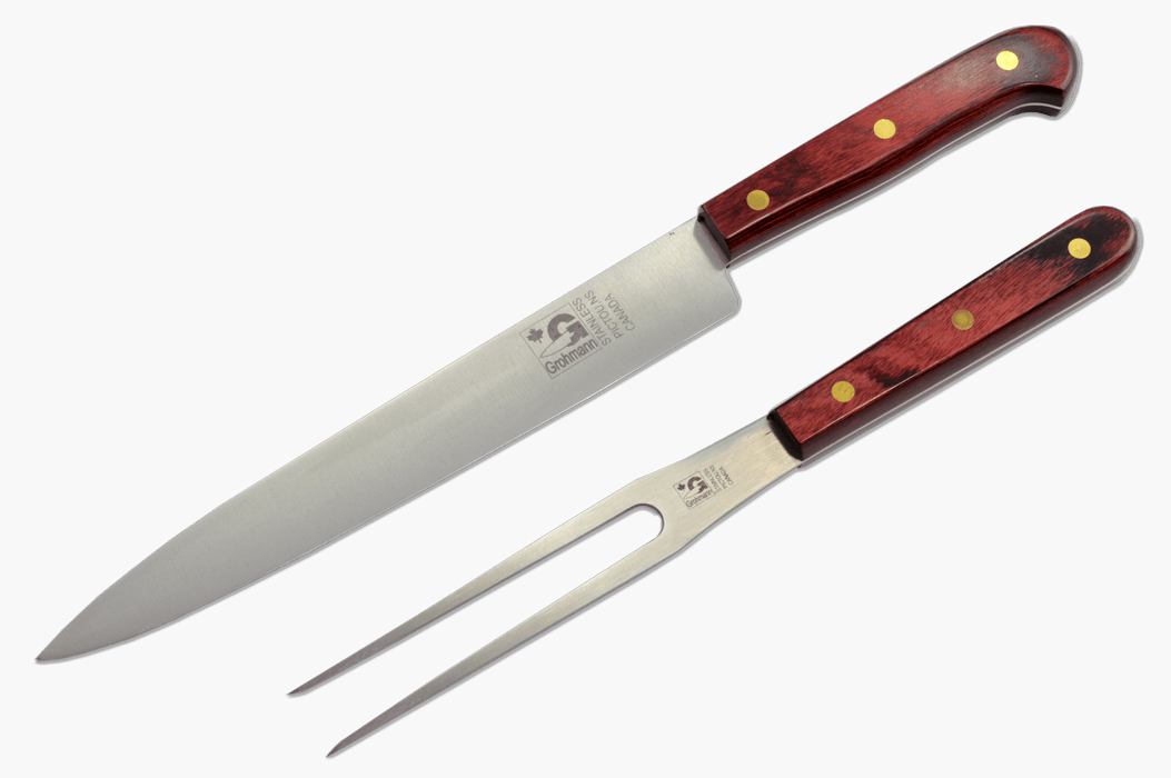 Grohmann Carving Set Full-Tang Xtra Wine