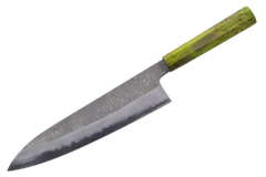 Masuda Yoshihide AO1 Custom Green Damascus Gyuto 230mm