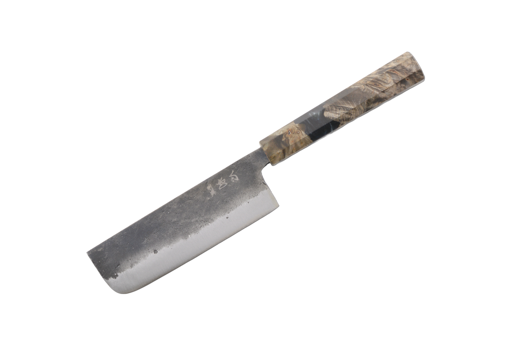 Hatsukokoro Kurogane Birch & Epoxy Ko-Nakiri 120mm