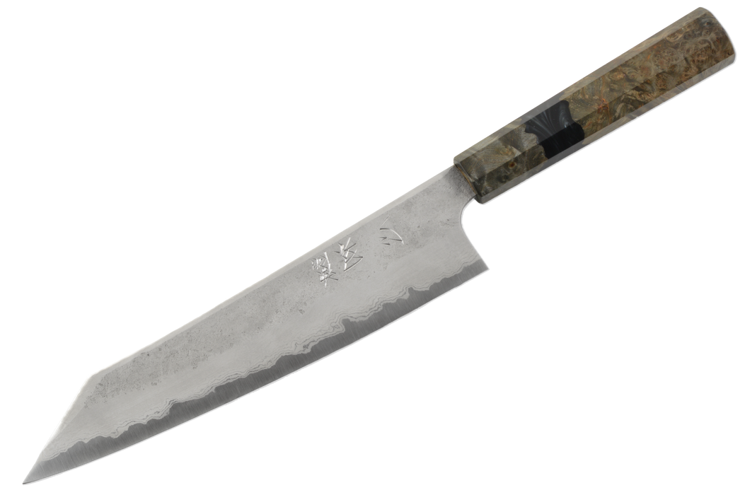 Hatsukokoro Ryusui AO2 Damascus Epoxy Kiritsuke 240mm