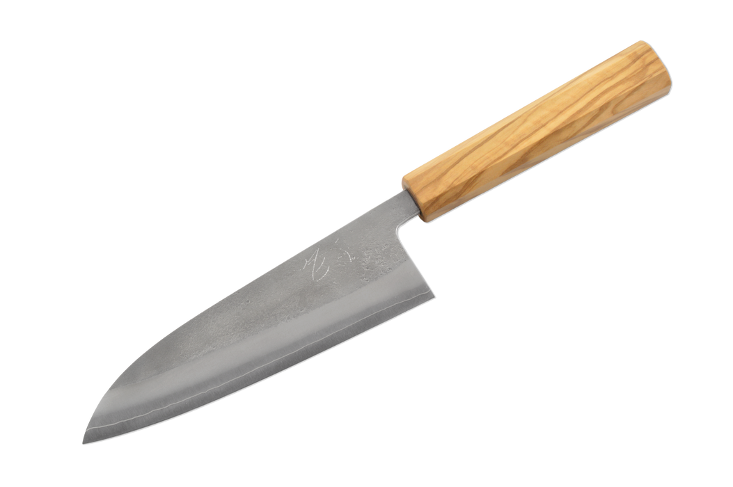 Yoshikane SKD Nashiji Olive Santoku 165mm