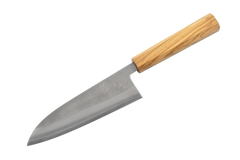 Yoshikane SKD Nashiji Olive Santoku 165mm