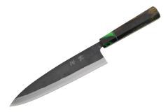 Shinka AO2 Kurouchi Custom Green Mango Gyuto 210mm
