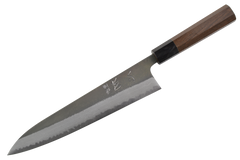 Shinkiro (Takahiro Nihei) AOS Damascus Kurouchi Walnut Gyuto 240mm