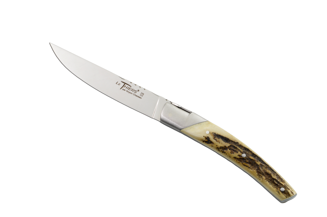 Le Thiers Pirou Prestige Dear Horn Steak Knives Set 112mm