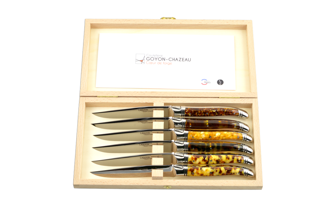 Laguiole Avantage – Nougat Handle Steak Knives Set 120mm