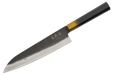 Aokitae Blue 2 Lacquered Black Sand-Finish Kurouchi Gyuto 220mm - Kakushin