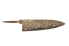 Noir Damas Bronze / Cuivre Xoay 52100 Gyuto 210mm (Lame Seulement)