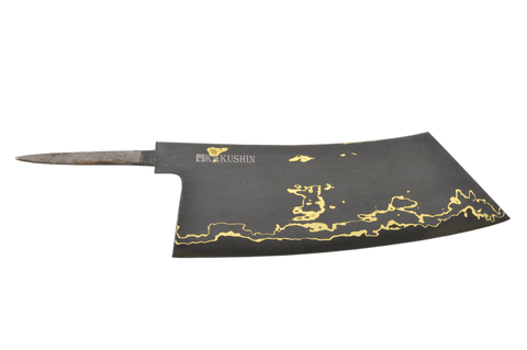 Black Damascus (MN65) Bronze / Copper 1095 Tall-Hakata 220mm (Blade Only)