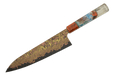Copper Bronze 52100 Damascus Custom Pine Cone Gyuto 210mm - Kakushin
