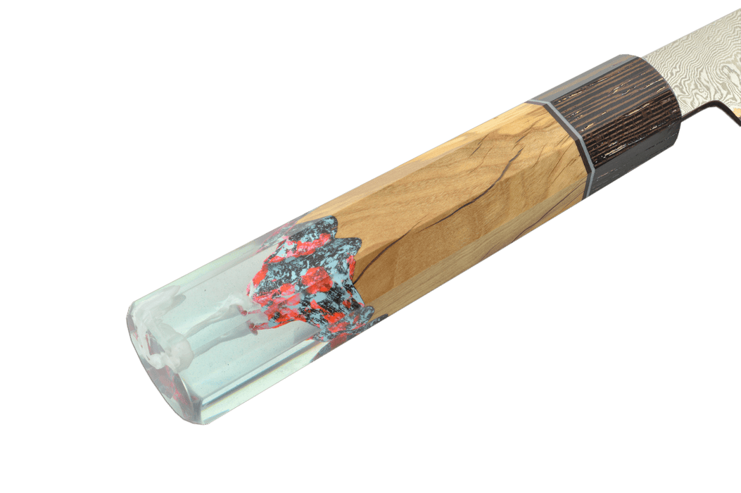 Copper Custom 328 Damascus Honesuki Petty 150mm - Kakushin