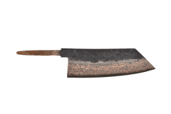 Copper Damascus 2.0 Kurouchi 52100 Tall-Bunka 180mm (Blade Only)