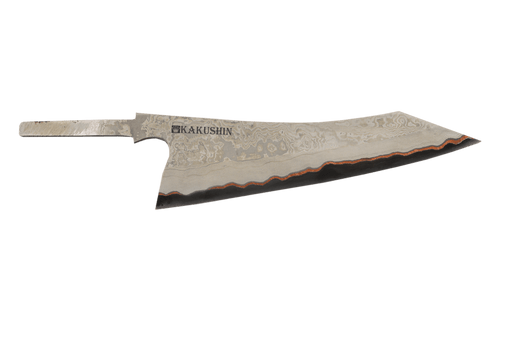 Copper Shim Damascus T10 Kiritsuke 210mm (Blade Only) - Kakushin