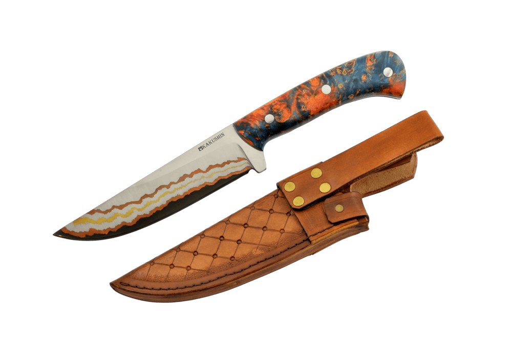 Custom Cu-Mai 52100 Stabilized Wood-4 Hunting Knife 160mm