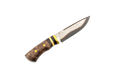 Custom Damascus 52100 Stabilized Burl Hunting Knife 145mm - Kakushin