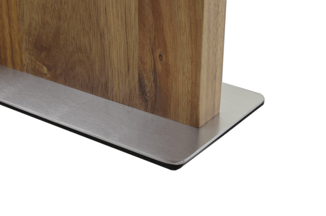 Double - Sided Acacia (Stainless) Magnetic Knife Block - Kakushin