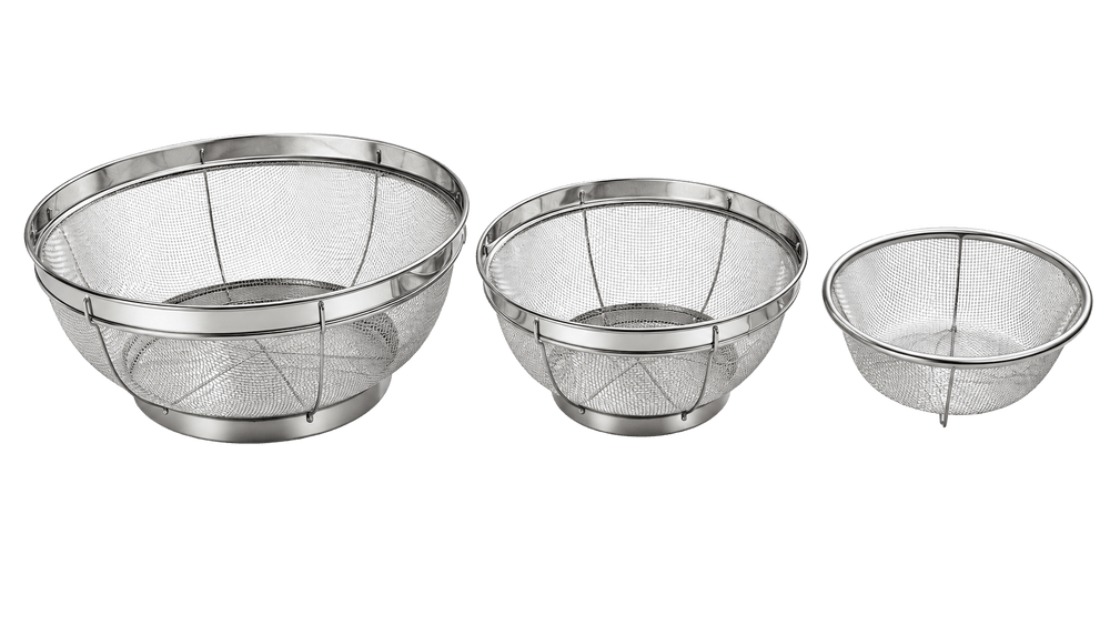 Ensemble de passoires en acier inoxydable Elegance — 3 pièces