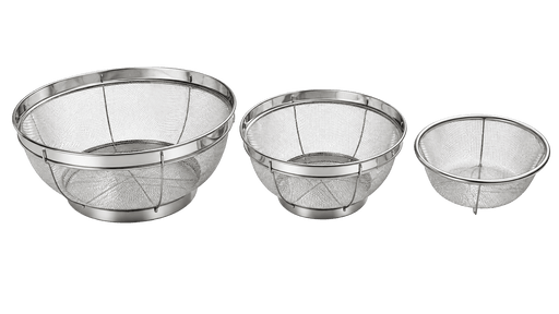Elegance Stainless Steel Colander Set — 3 Pieces - Kakushin
