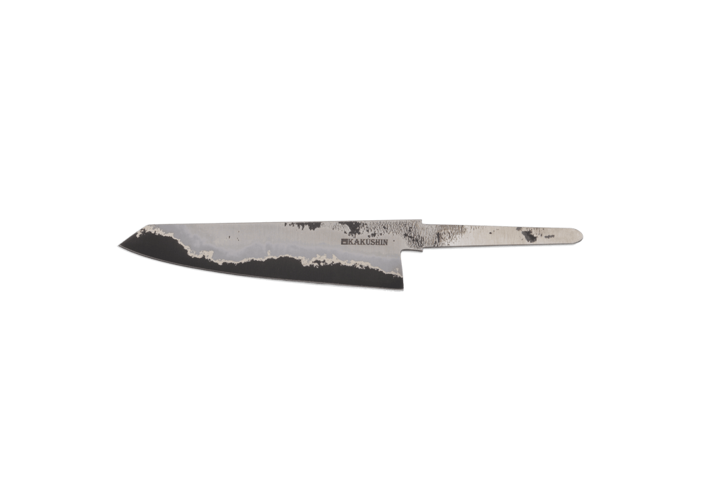 Fleur de Lys 80CRV2 Nickel Tsuchime Petty 140mm (Blade Only) - Kakushin