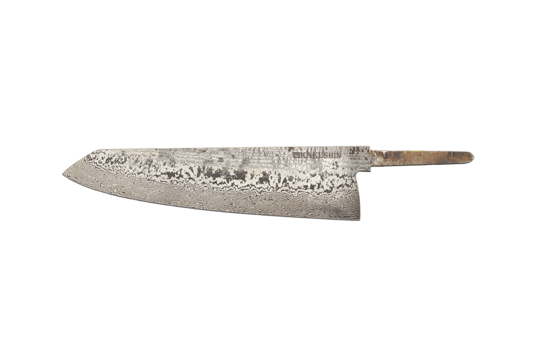 Fleur de Lys Damascus Gyuto-16 215mm (Blade Only) - Kakushin