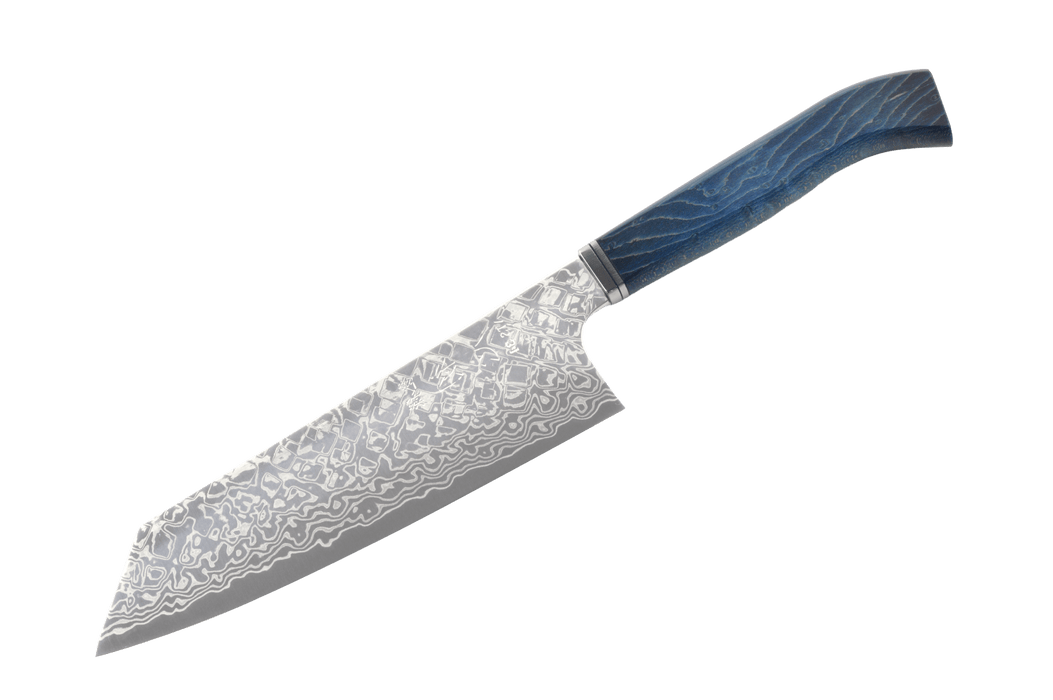 Ginga ATS-34 Nickel Damascus Western Wa- Bunka 170mm - Kakushin