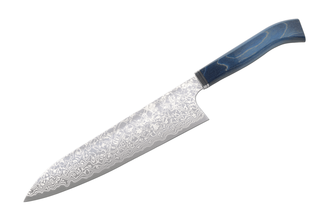 Ginga ATS-34 Nickel Damascus Western Wa- Gyuto 210mm - Kakushin