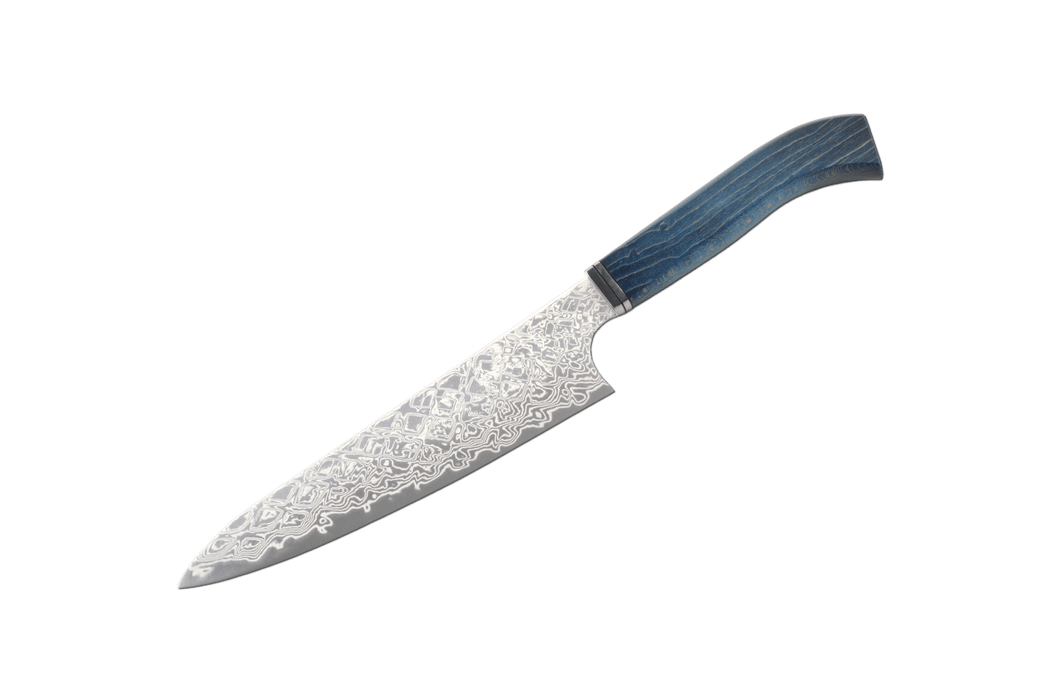 Ginga ATS-34 Nickel Damascus Western Wa- Petty 150mm - Kakushin