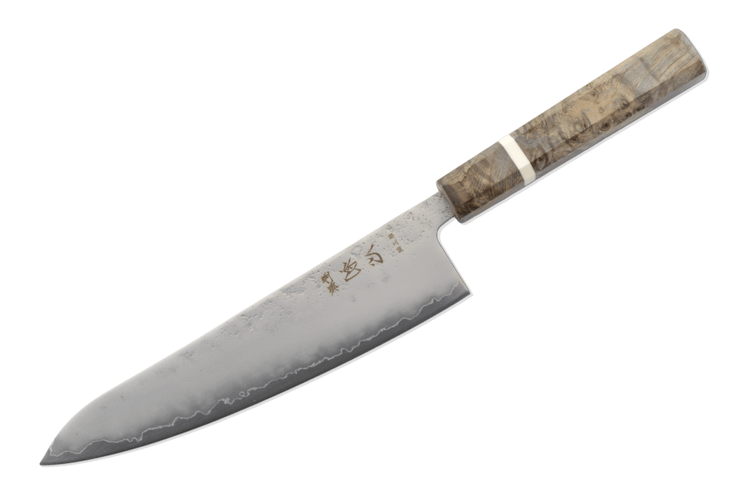 Ginrei Silver3 Nashiji Birch Gyuto 210mm - Kakushin