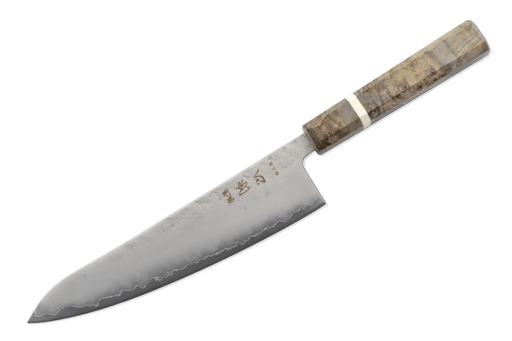 Ginrei Silver3 Nashiji Birch Gyuto 210mm - Kakushin