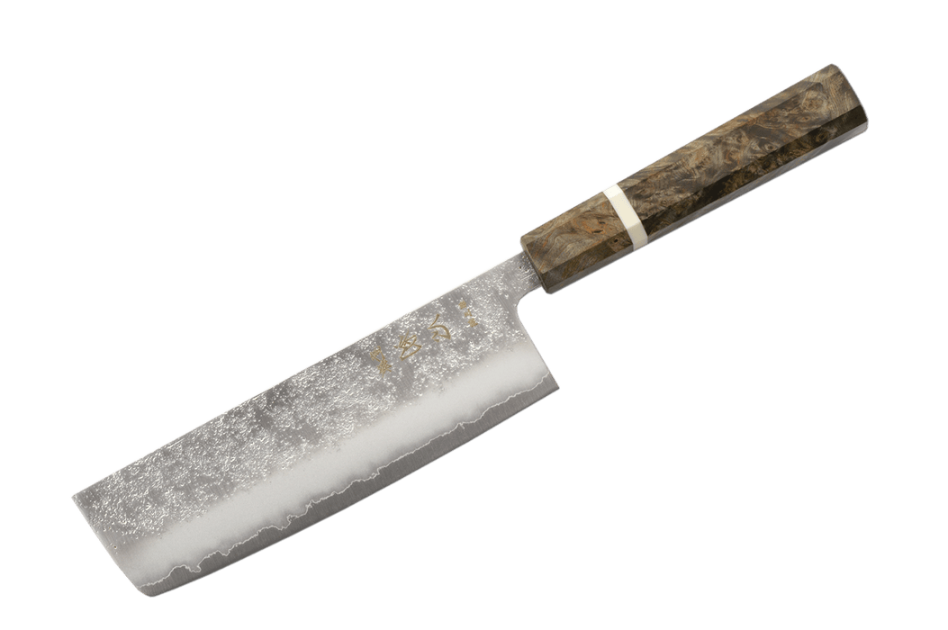 Ginrei Silver3 Nashiji Birch Nakiri 160mm - Kakushin