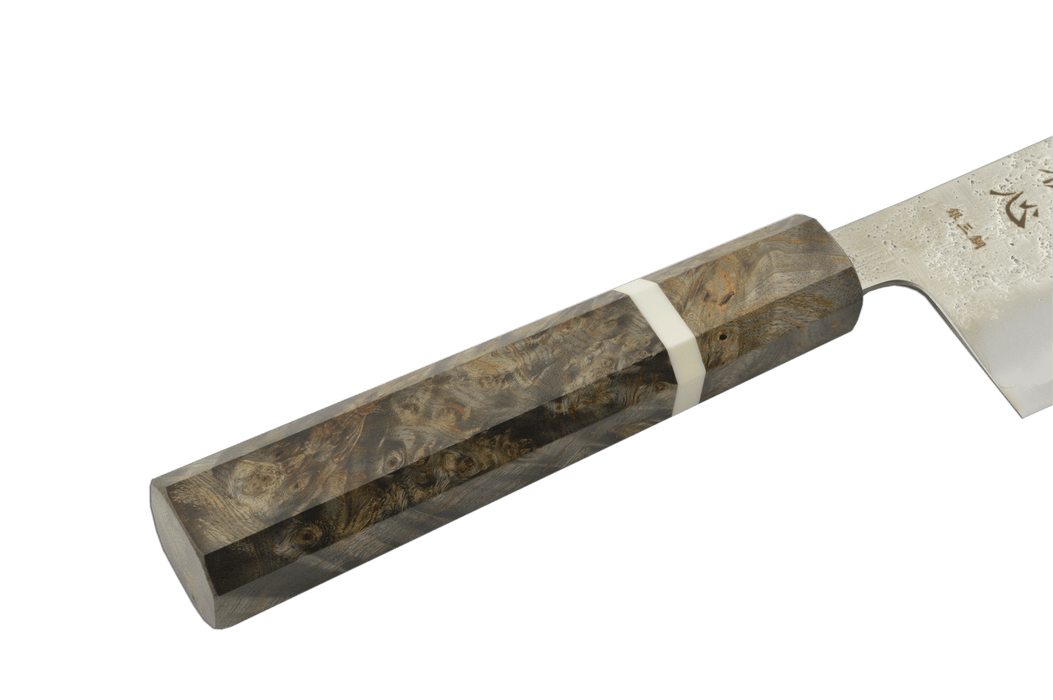 Ginrei Silver3 Nashiji Birch Nakiri 160mm - Kakushin