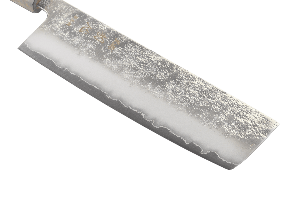 Ginrei Silver3 Nashiji Birch Nakiri 160mm - Kakushin