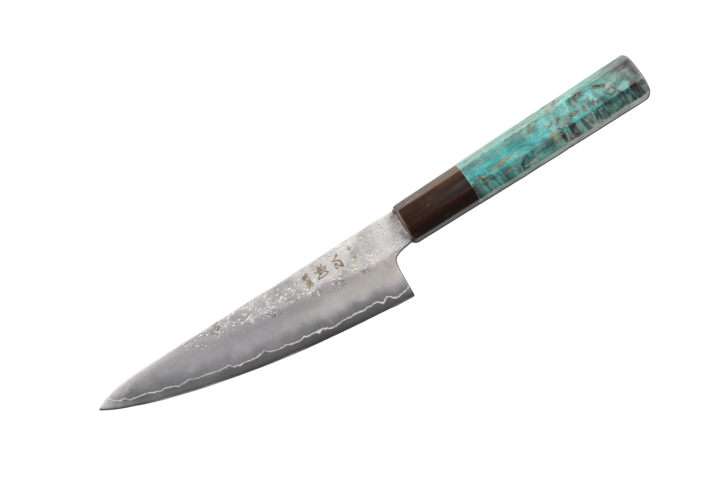 Ginrei Silver3 Nashiji Custom Ko - Santoku 150mm - Kakushin